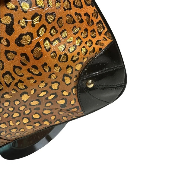 “The Find” Vintage Animal Print Patent Leather Hobo Purse - Picture 11 of 16